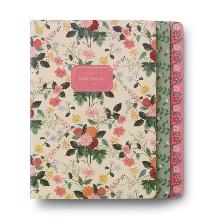 Rifle Paper Co. Set of 3 Dahlia Notebooks