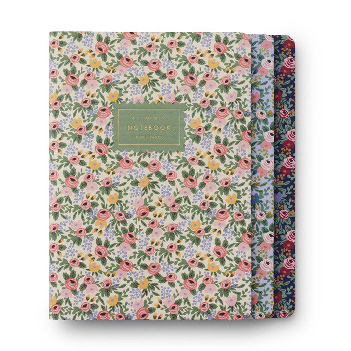 Rifle Paper Co. Set of 3 Rosa Notebooks