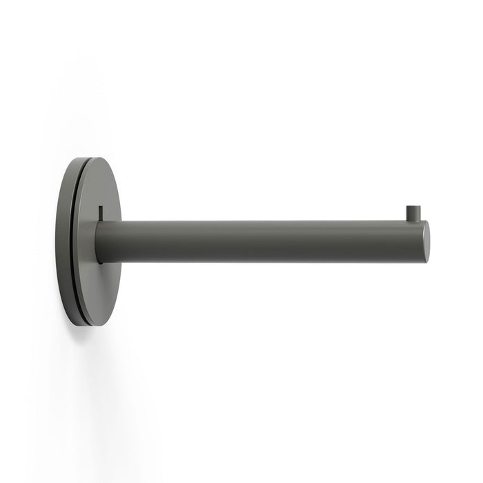 Roderick Hanger Hook in dark gray metal with sleek industrial design for functional wall hooks and hangers by Shelfology