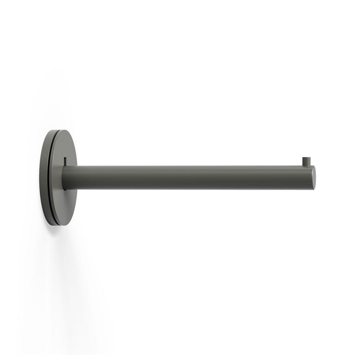 Roderick Hanger Hook in gray metal with minimalist industrial style for functional wall hooks and display ledges by Shelfology