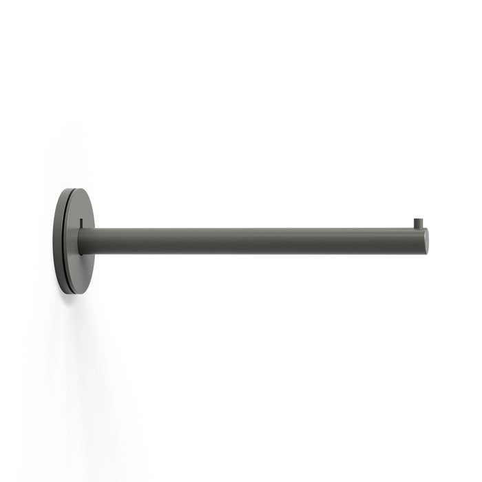 Roderick Hanger Hook in gray metal with minimalist industrial look for sturdy wall hooks and display ledges by Shelfology