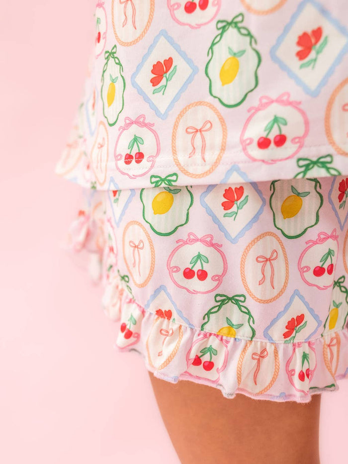 Ruffle Hem Shorts Pajamas ~ Various Styles and Sizes