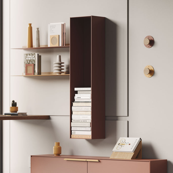 Runda Coat Rack 3 in deep brown for sleek wall hooks and hangers in minimalist modern home organization
