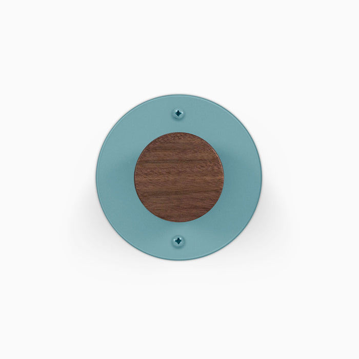 Walnut Clear / Steely blue