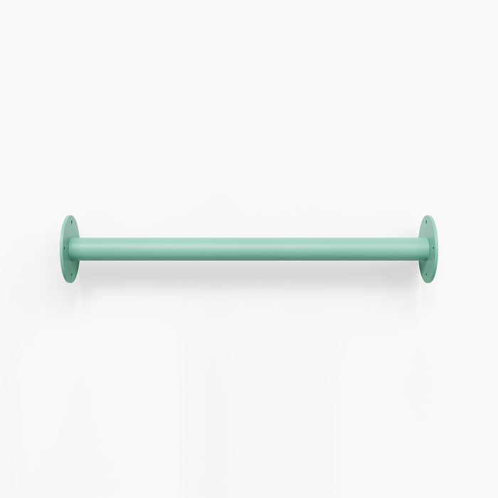 Russel Wall Ladder in aquasocks steel finish with minimalist tubular design for functional wall hanging and organization