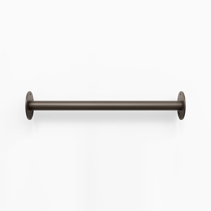 Russel Wall Ladder in tungsten steel finish with minimalist tubular design for durable wall organization and display