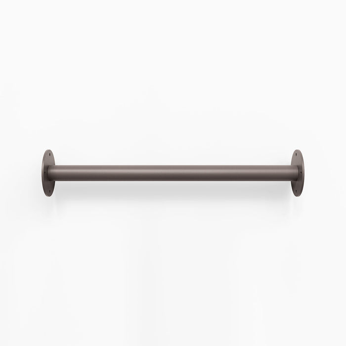 Russel Wall Ladder in arsenic steel finish with minimalist tubular design for sleek wall organization and display