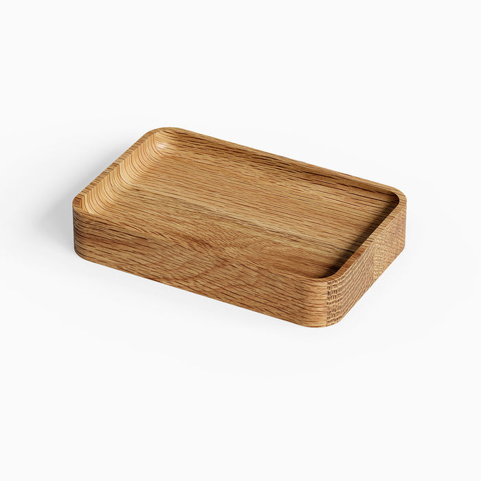 Scranton Office Tray made of solid hardwood with smooth edges designed for organizing essentials in a minimalist, functional style.