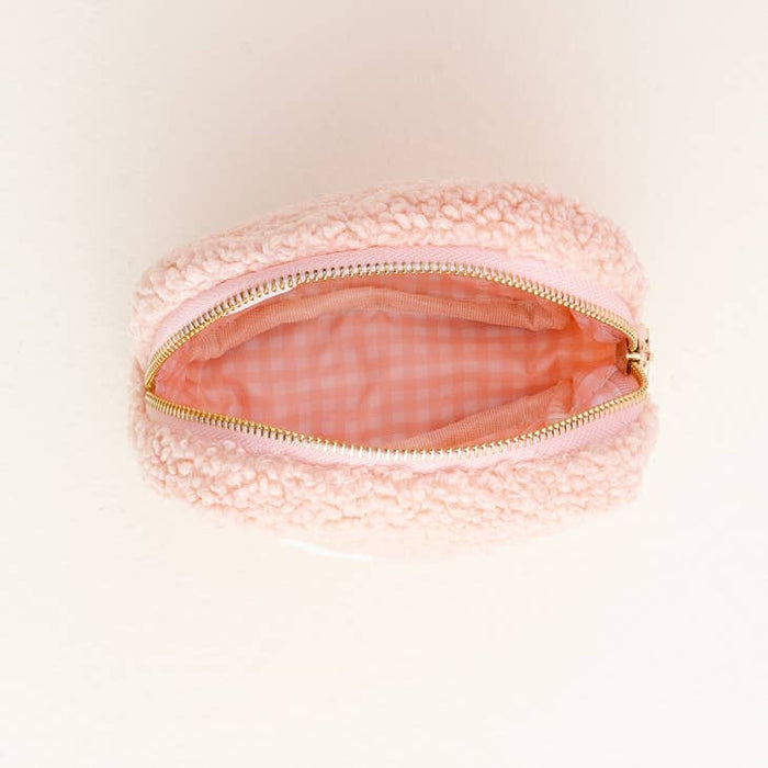 Sherpa Pouches with Heart Design ~ 3 Styles