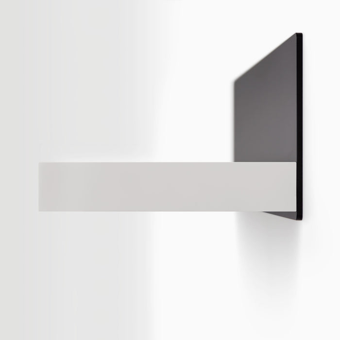 Skaksel Concretey Floating Shelf with smooth concrete ledge and matte black steel mount for minimalist wall display and organization
