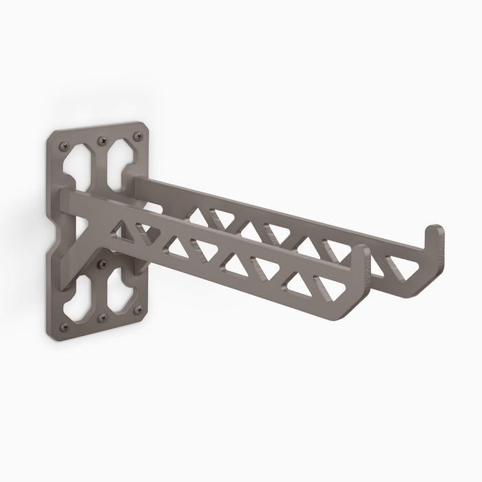 Studly FM Utility Bracket in metal with cutout design, durable wall mount for garage organization and heavy-duty hanging by Shelfology