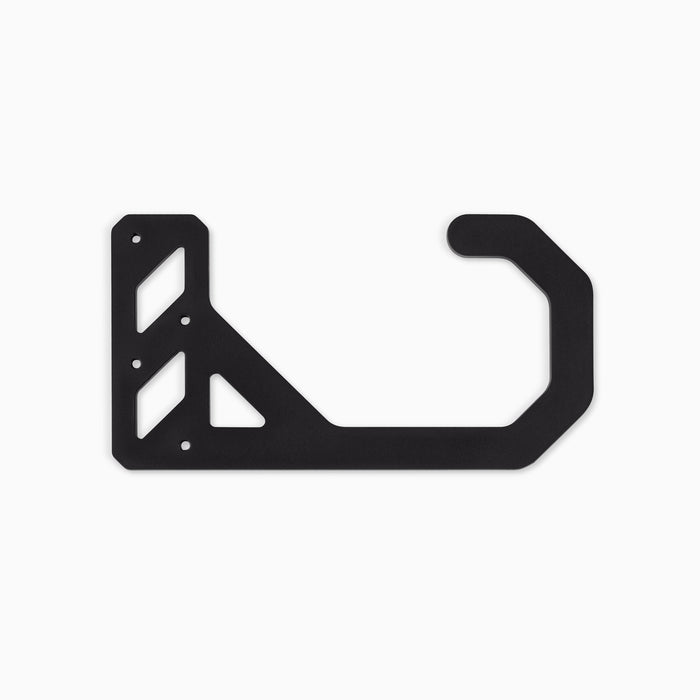 Studly Utility Hook in black steel with durable design for versatile wall hooks and hangers by Shelfology