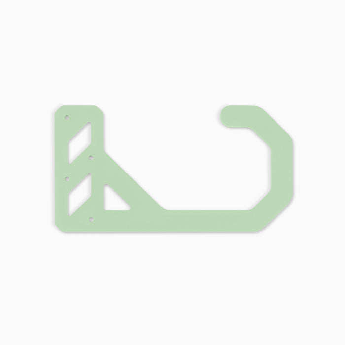 Studly Utility Hook in light green steel with sturdy design for versatile wall hooks and hangers by Shelfology