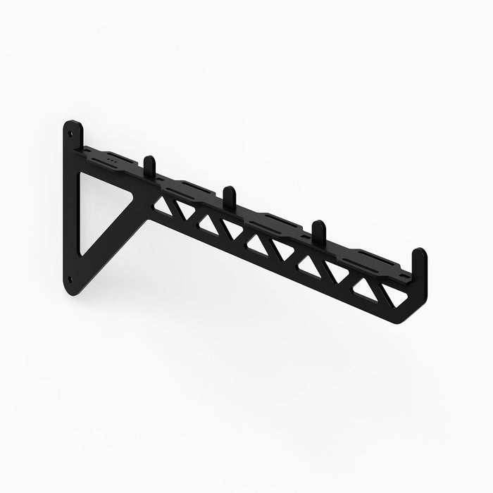Studly Wall Storage System 2x6 Bracket in black steel, designed for durable, minimalist support of custom floating shelves and display ledges.