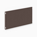 Studly Wall Storage System Pegboard Panel in arsenic silver powder-coated steel, designed for visible tool and gear organization to maximize wall space efficiently.