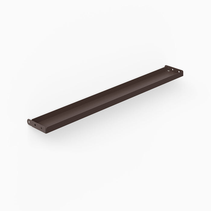 Studly Wall Storage System Steel Tray in dark arsenic finish, designed for durable, minimalist wall organization and display.