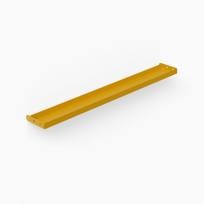 Studly Wall Storage System Steel Tray in honey mustard finish, durable metal tray designed for wall mounting to organize and display items.