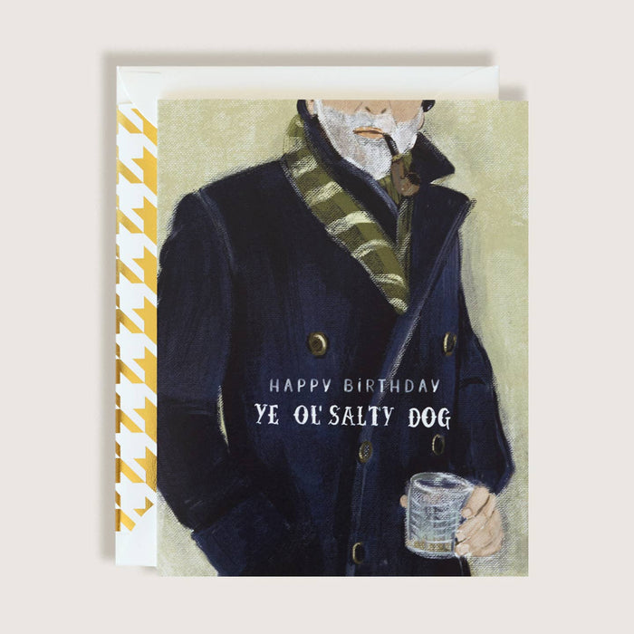 The First Snow Happy Birthday Ye Ol' Salty Dog Card