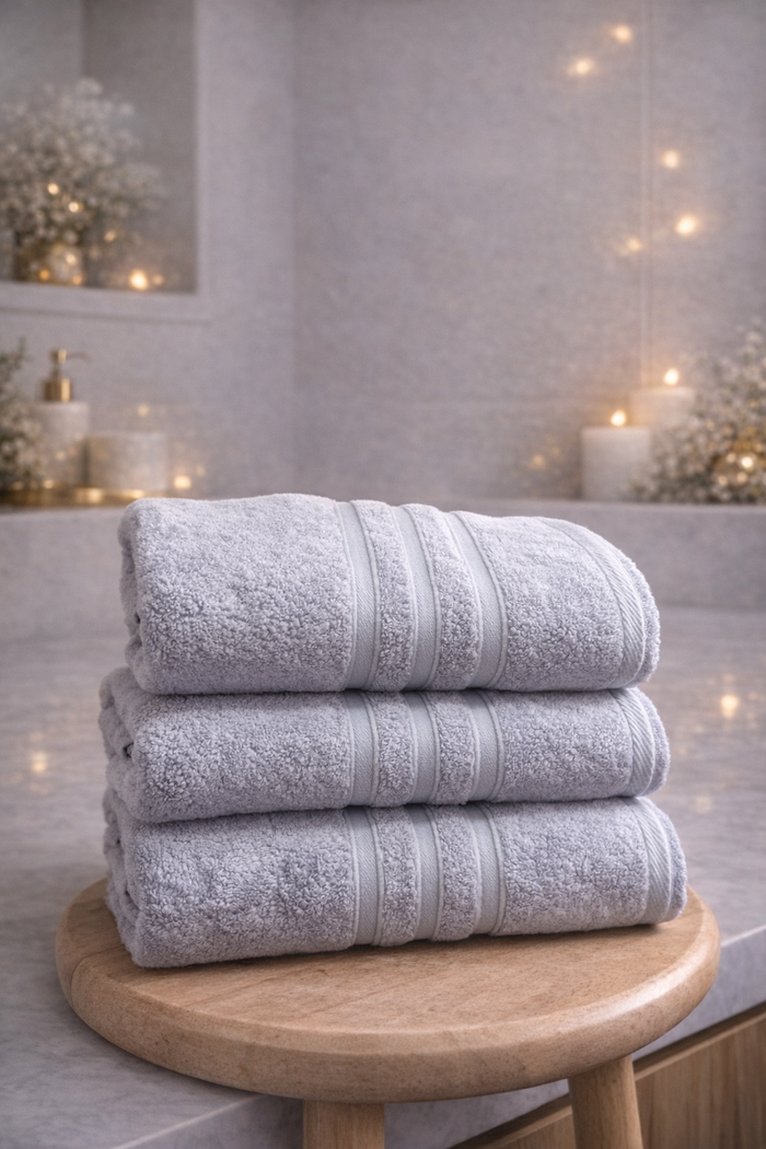 TM HOME Premium  Jacquard Towel  – Large 120×60 cm – 750g Ultra-Absorbent 100% Egyptian Cotton – Soft, Durable