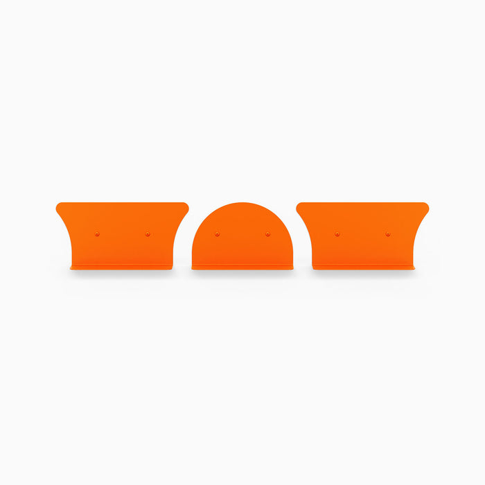 8" Shelves / 2 Concave + 1 Convex / Oranjelo