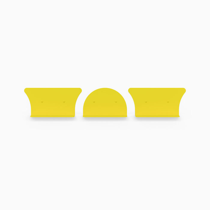 8" Shelves / 2 Concave + 1 Convex / Bananarama