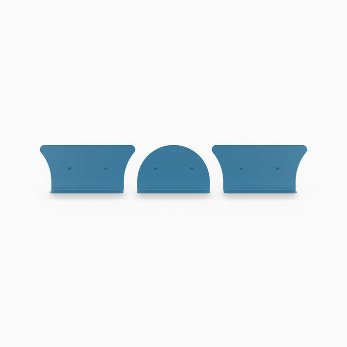 8" Shelves / 2 Concave + 1 Convex / Shelf Geek Blue