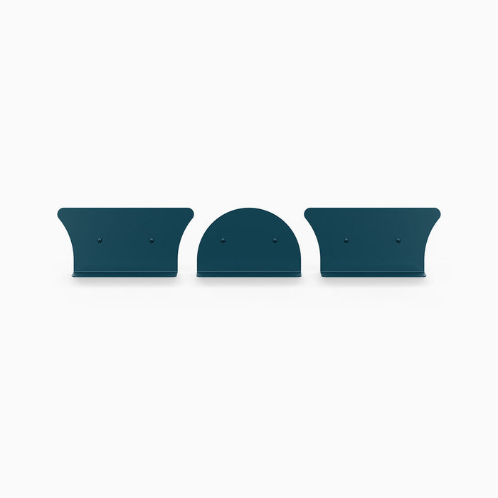 8" Shelves / 2 Concave + 1 Convex / Winkler Blue