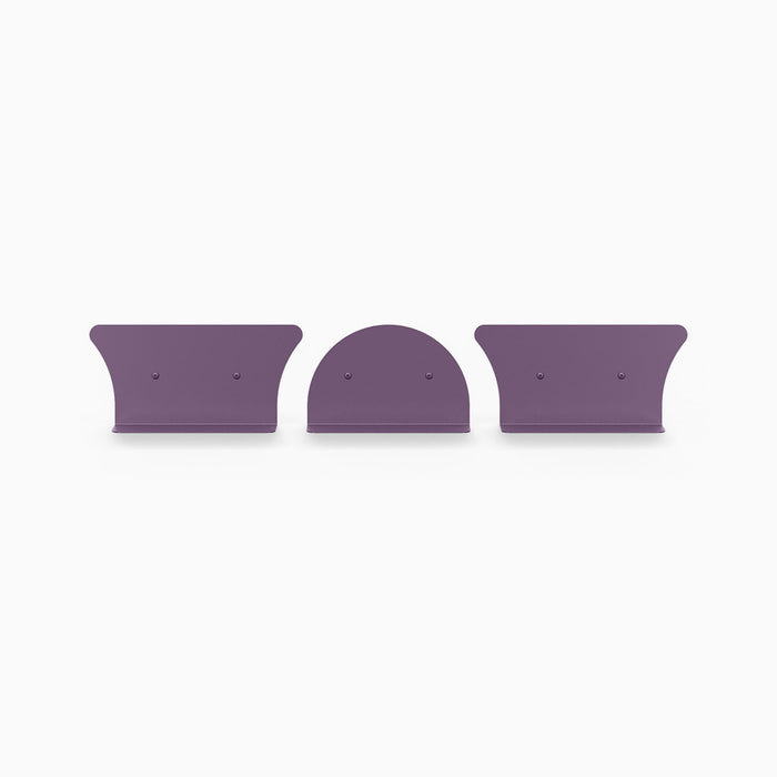 8" Shelves / 2 Concave + 1 Convex / Nurple