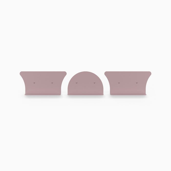 8" Shelves / 2 Concave + 1 Convex / Purple Dusk