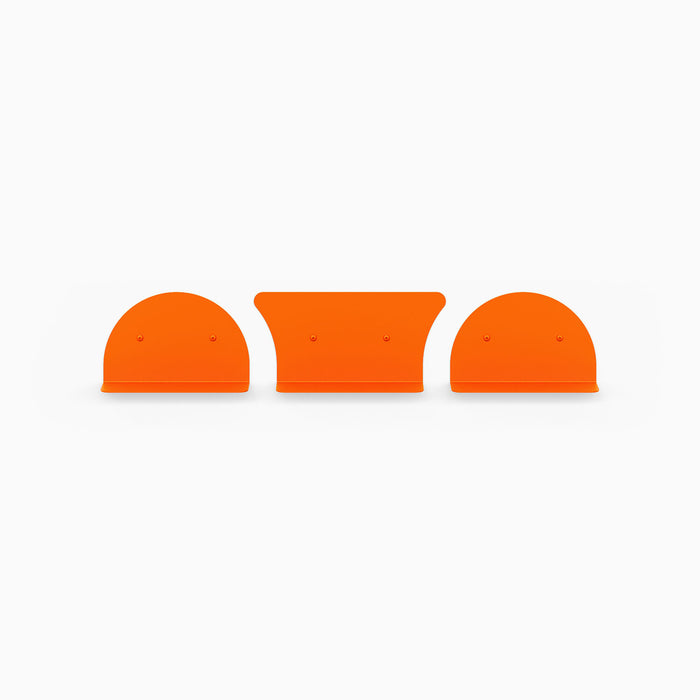 8" Shelves / 2 Convex + 1 Concave / Oranjelo