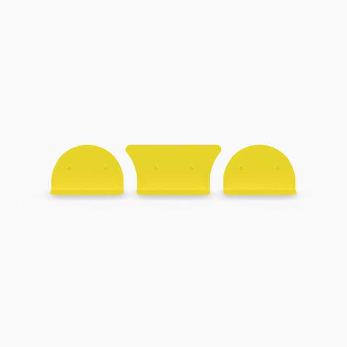 8" Shelves / 2 Convex + 1 Concave / Bananarama