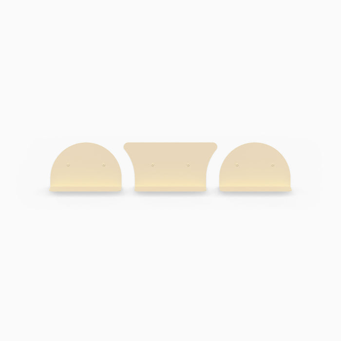 8" Shelves / 2 Convex + 1 Concave / Dune