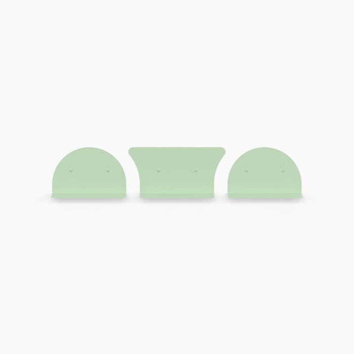 8" Shelves / 2 Convex + 1 Concave / Minty Breath