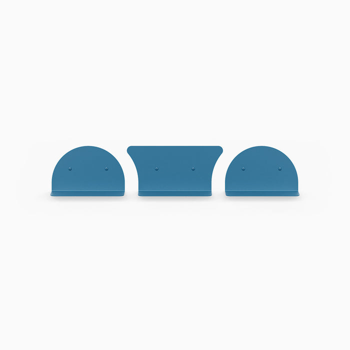 8" Shelves / 2 Convex + 1 Concave / Shelf Geek Blue