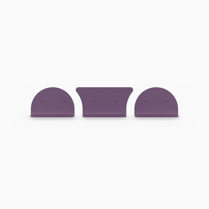 8" Shelves / 2 Convex + 1 Concave / Nurple