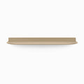 Tromso RADius FM1 Steel Floating Shelf in soft terracotta steel with smooth curved edge for minimalist wall display by Shelfology