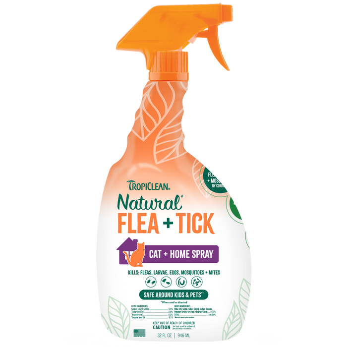 TropiClean Natural Flea + Tick Home + Cat Spray
