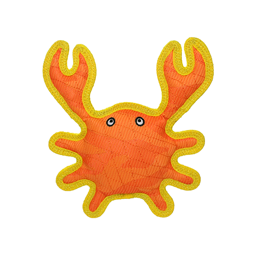 Tuffy® DuraForce® Characters Crab Orange Dog Toy