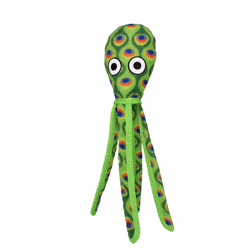 Tuffy® Ocean Creature Squid Green Dog Toy
