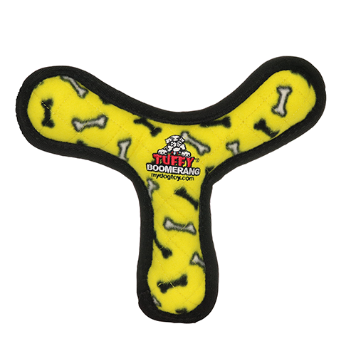 Tuffy® Original Ultimate Boomerang Yellow Bone Dog Toy