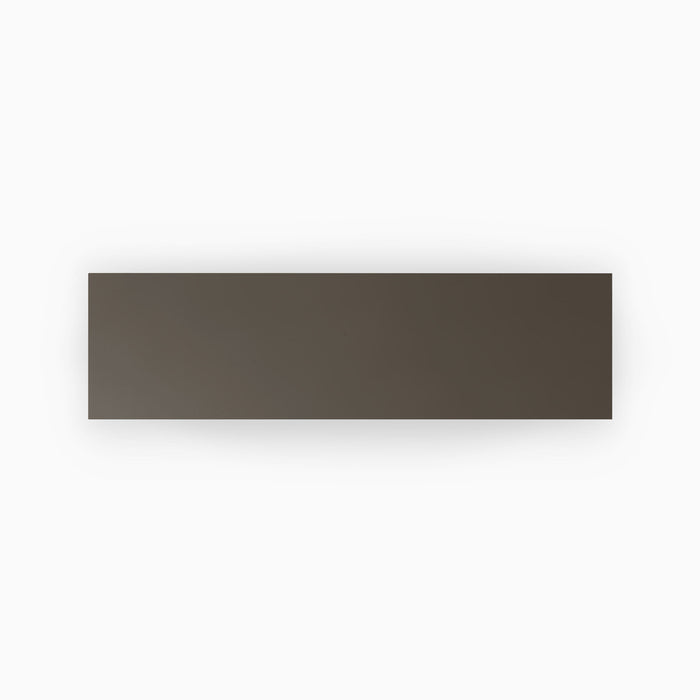 Tungsten Wood Slab floating shelf in minimalist dark finish, designed for versatile wall display and organization.