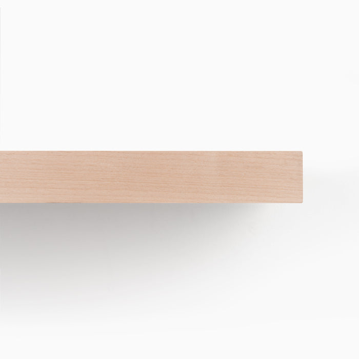 Unfinished Alder Wood Slab with smooth edges and natural grain, crafted from solid hardwood for custom floating shelves and display ledges.