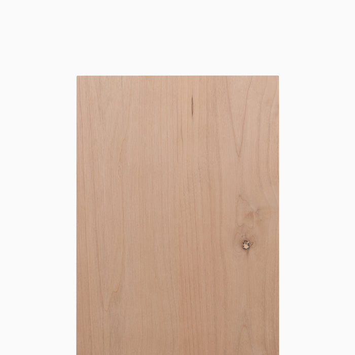 Unfinished Alder Wood Slab with natural grain and subtle knots, crafted from solid hardwood for custom floating shelves and display ledges.