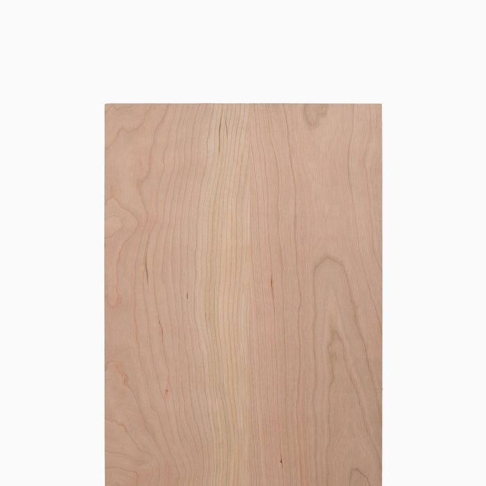 Unfinished Cherry Wood Slab in solid hardwood, featuring natural grain patterns and smooth edges, ideal for custom floating shelves and display ledges that enhance wall organization and showcase treasured items.