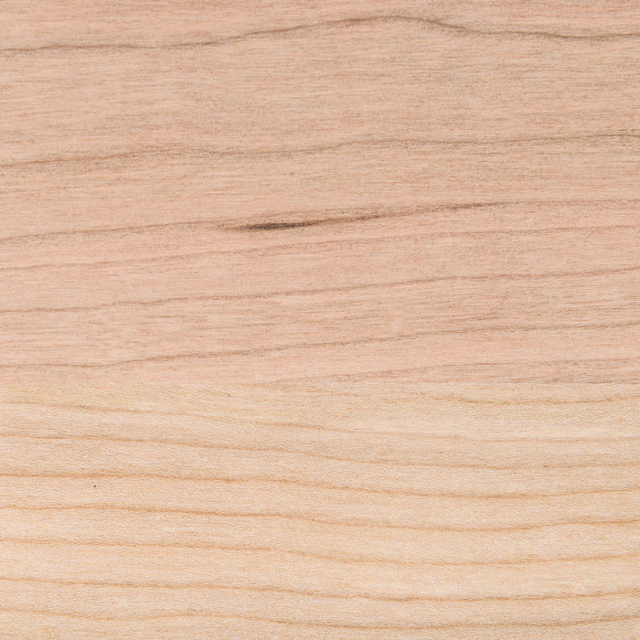 Unfinished Cherry Wood Slab featuring smooth solid hardwood with subtle natural grain, crafted for custom floating shelves and display ledges.