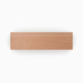 Unfinished Mahogany Wood Slab with smooth surface highlighting natural wood grain for custom floating shelves or decor.