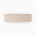Unfinished Maple Wood Slab with smooth, natural grain, ideal for custom floating shelves and wall display projects.