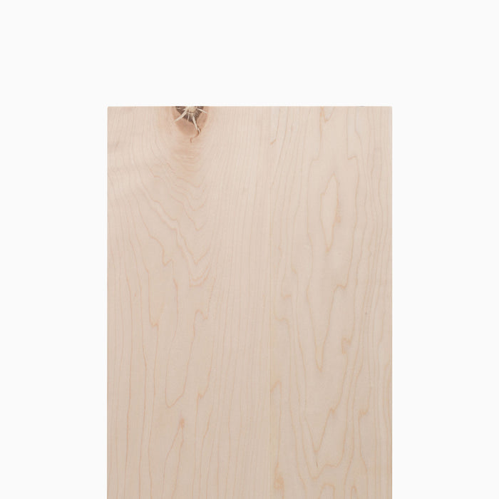 Unfinished Maple Wood Slab showcasing natural grain and light tone, ideal for solid hardwood floating shelves and displays.