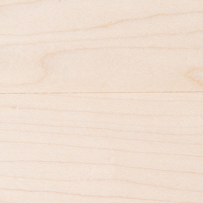 Unfinished Maple Wood Slab with smooth light grain, perfect for custom floating shelves and solid hardwood projects.
