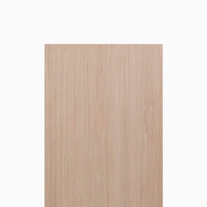 Unfinished White Oak Wood Slab with natural grain texture, ideal for custom floating shelves and wall display projects